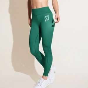 Peloton Emerald Green Scalloped Leggings